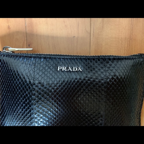 Prada Genuine Python Clutch - Picture 4 of 9